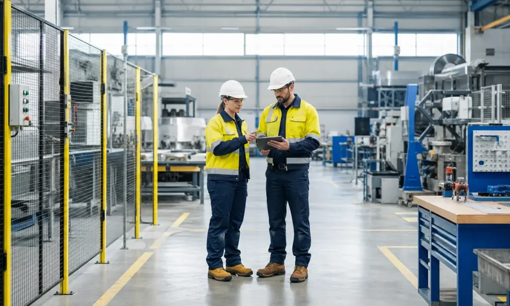 Industrial facility supported by workplace health and safety services